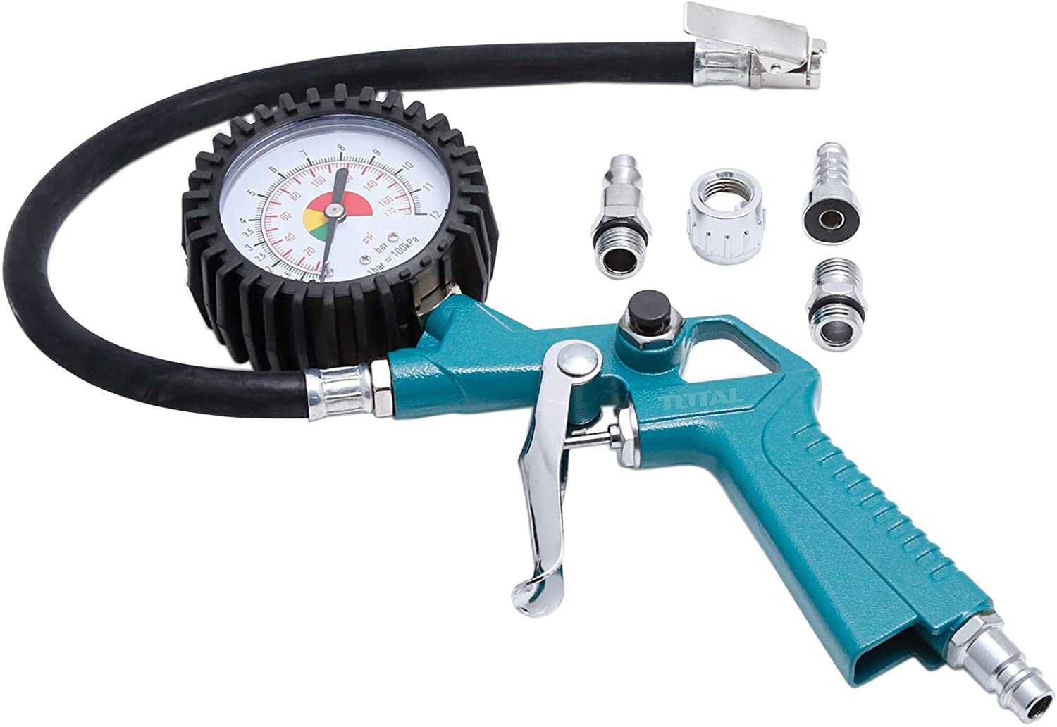 AIR TOOLS AND ACCESSORIES TOTAL AIR TIRE INFLATING GUN WITH MANOMETER